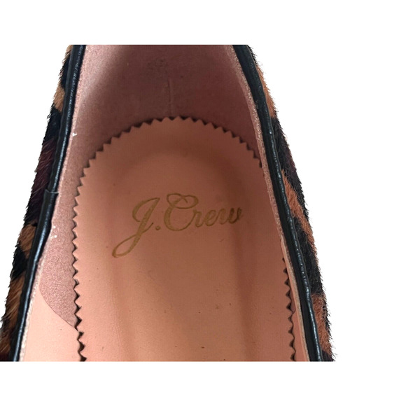 J. Crew Laney Mid Heel Pumps in Leopard Print Calf Hair Women's Size 6.5 - Picture 10 of 11